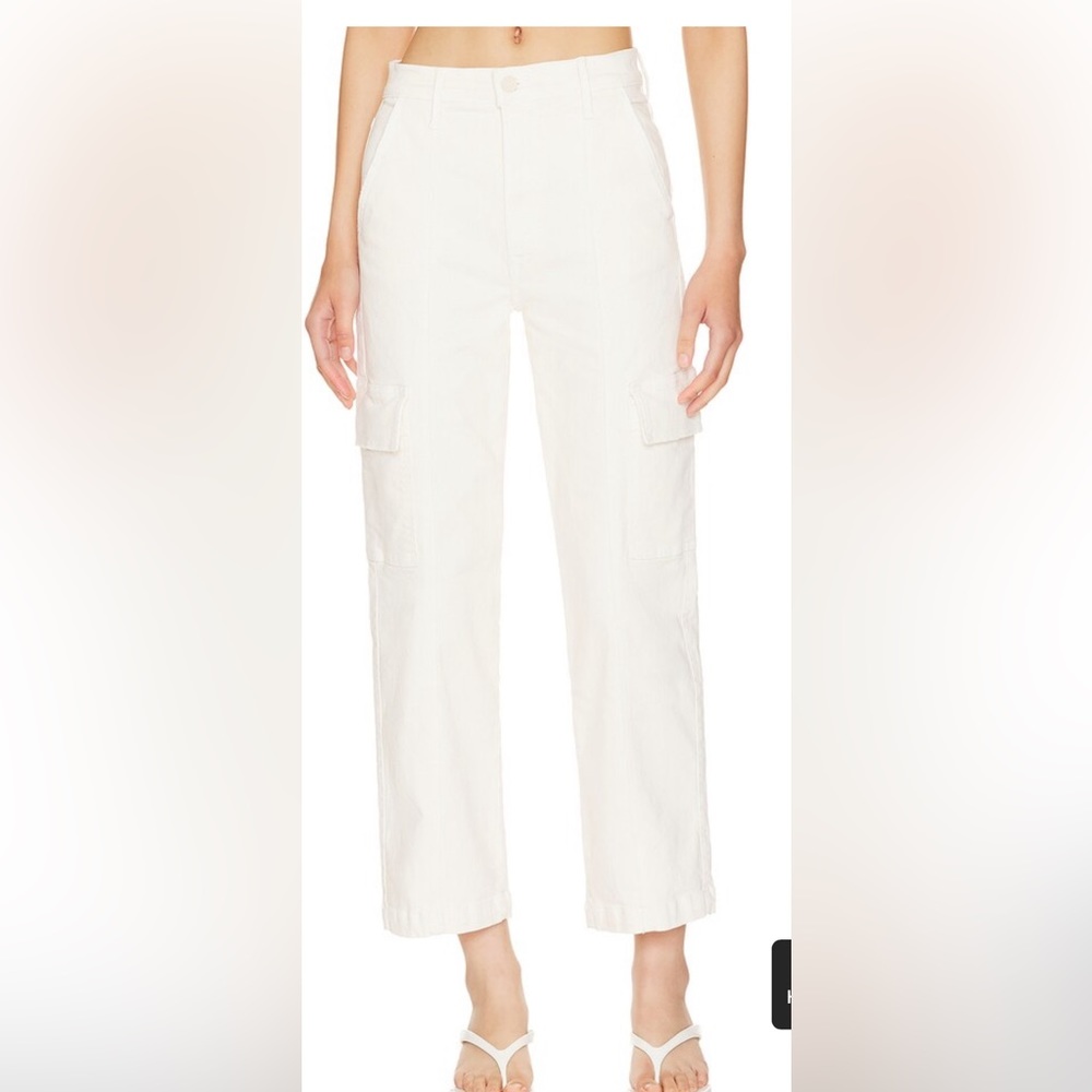 Mother The Rambler Cargo White Jeans